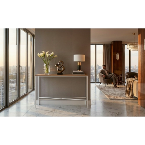 KONSOLA - REGAŁA Z DREWNA LITEGO DĄB OLCHA JESION SKD-385